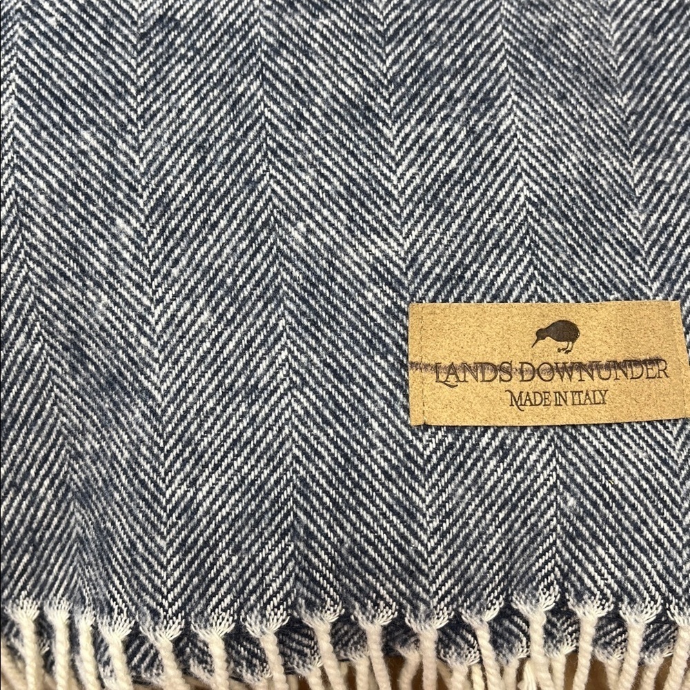 Lands Downunder Blue Throw Blanket - Picture 3 of 9